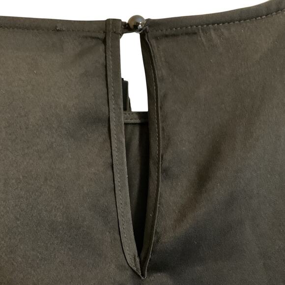 Pretty Garden 2pc Set Size M Crop Satin Soft Top Black Wide Leg Pants High Waist - Picture 13 of 15